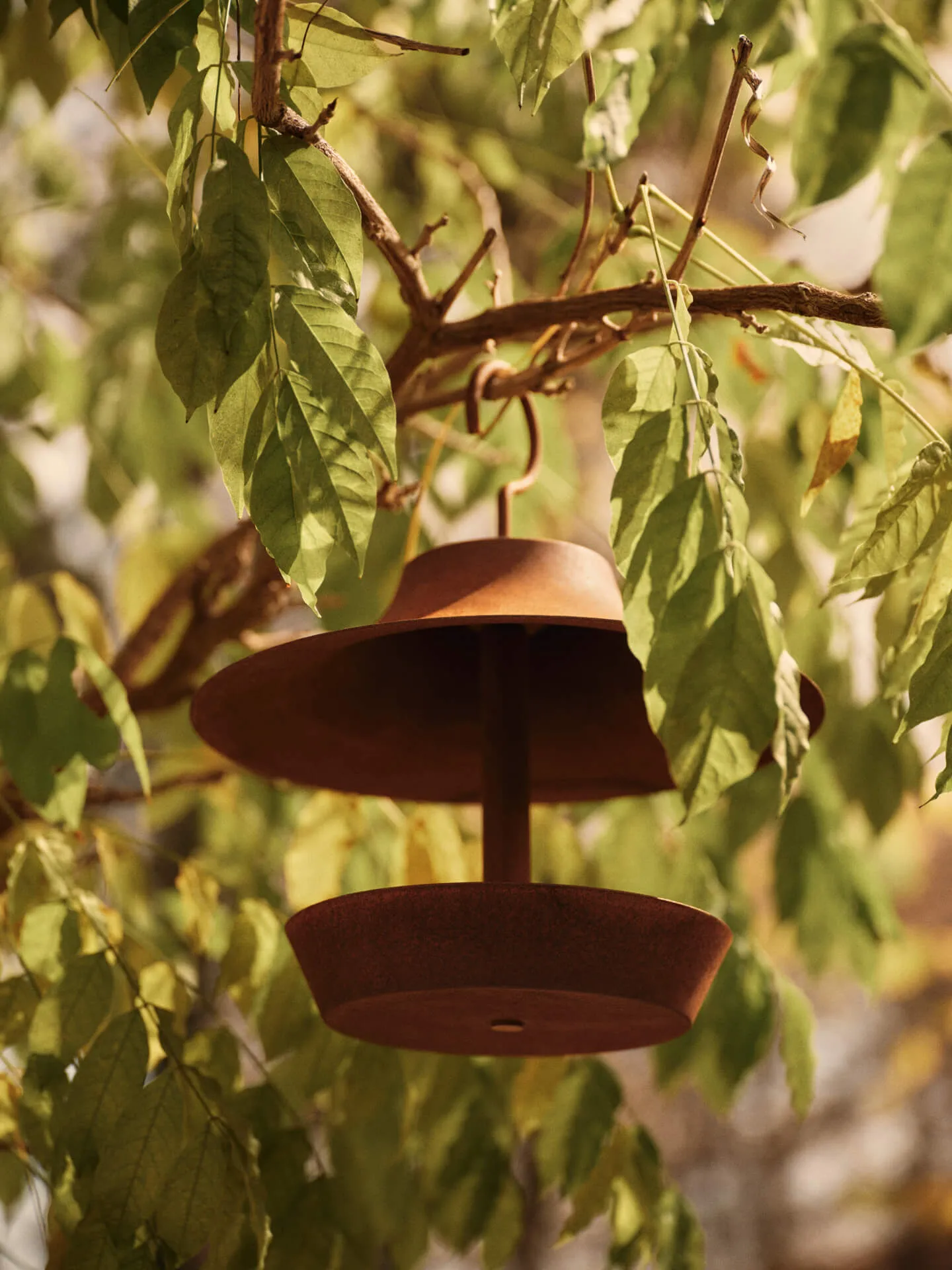 Cortivo bird feeder, Rust, Ø25x100 cm Ferm Living