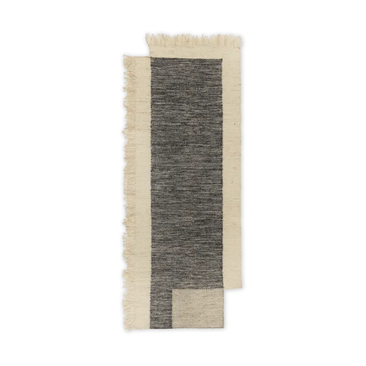 Counter hallway rug - Charcoal-Off-white, 80x200 cm - Ferm Living