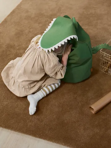 Crocodile storage basket 30x50 cm - Artichoke green - Ferm Living