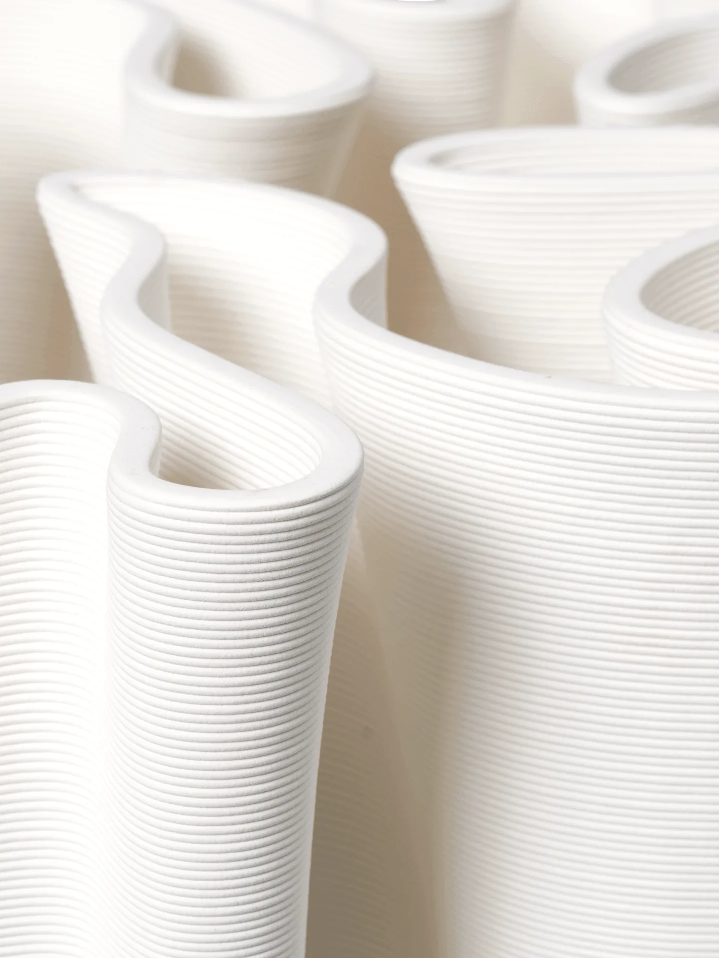 Dedali floor vase, Off-white, 50 cm Ferm Living