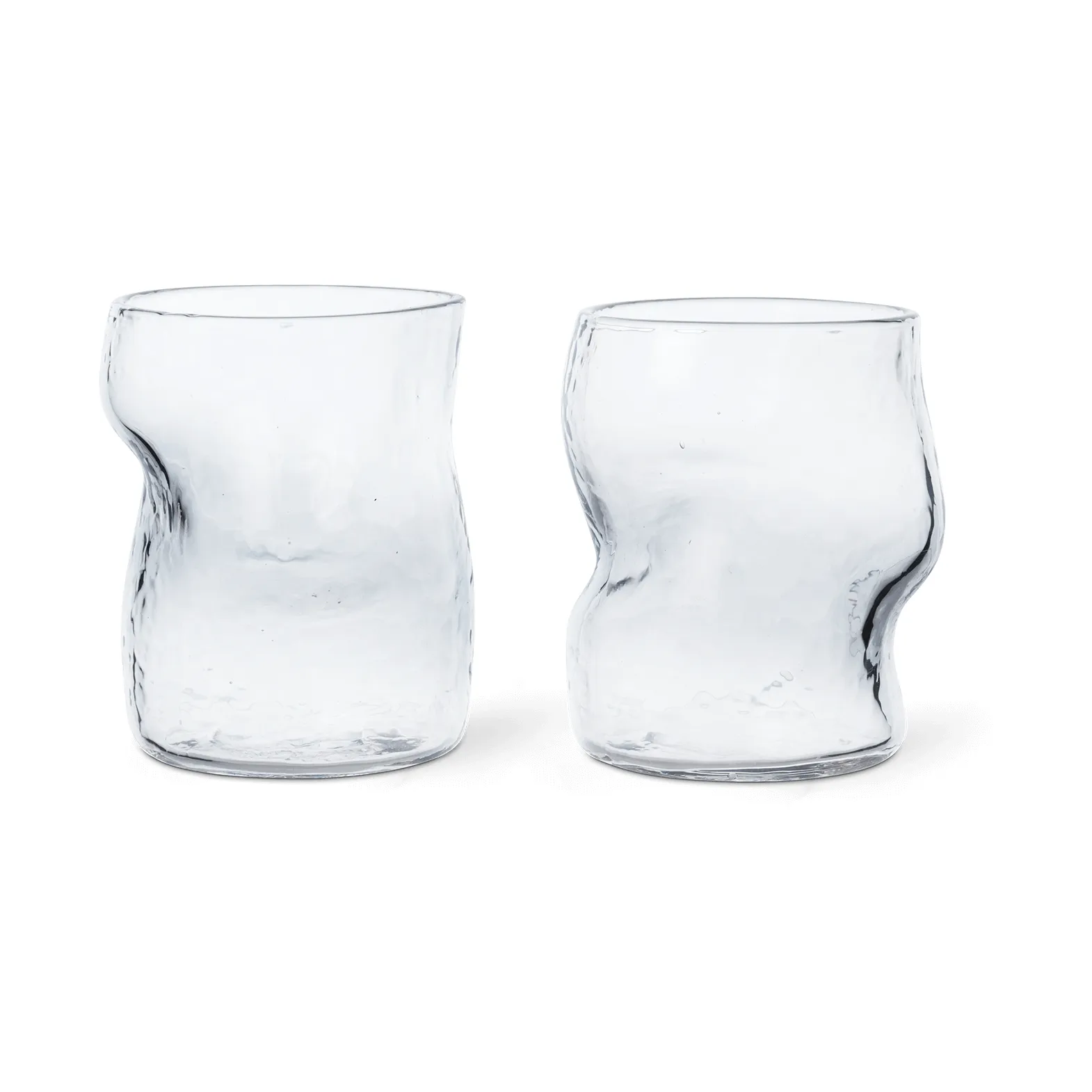 Dimple glass 27 cl 2-pack, Clear Ferm Living