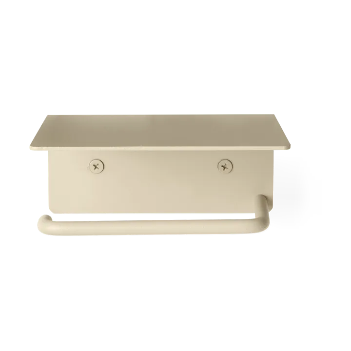 Dora toilet paper holder with shelf - Cashmere - Ferm Living