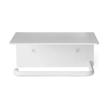Dora toilet paper holder with shelf - White - Ferm Living