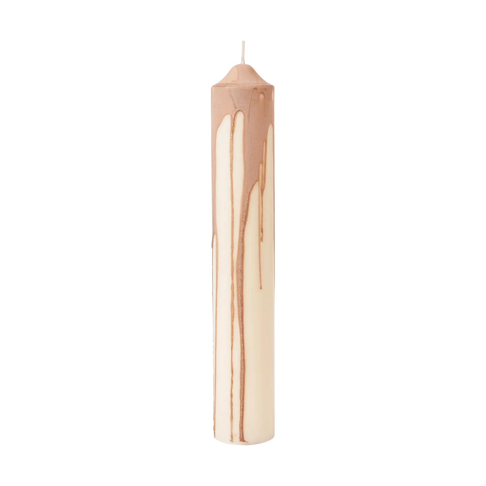 Drip pillar candle, Beige, 30 cm Ferm Living