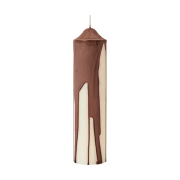 Drip pillar candle - Dark Chocolate, 20 cm - Ferm Living