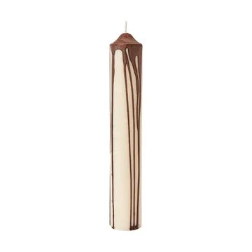Drip pillar candle - Dark Chocolate, 30 cm - Ferm Living