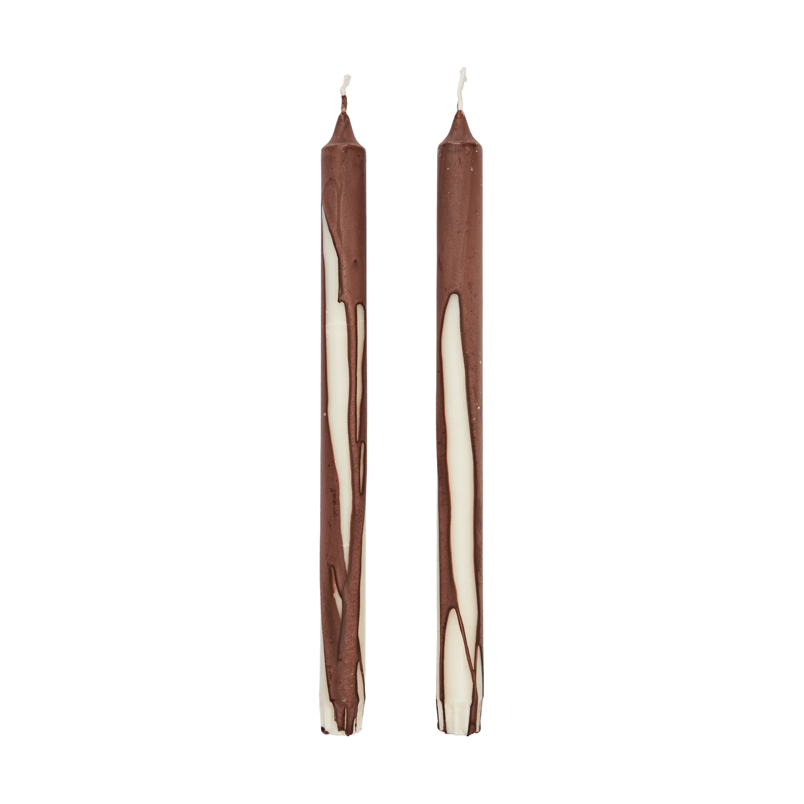 Dryp stearin candle 2-pack, Dark Chocolate Ferm Living