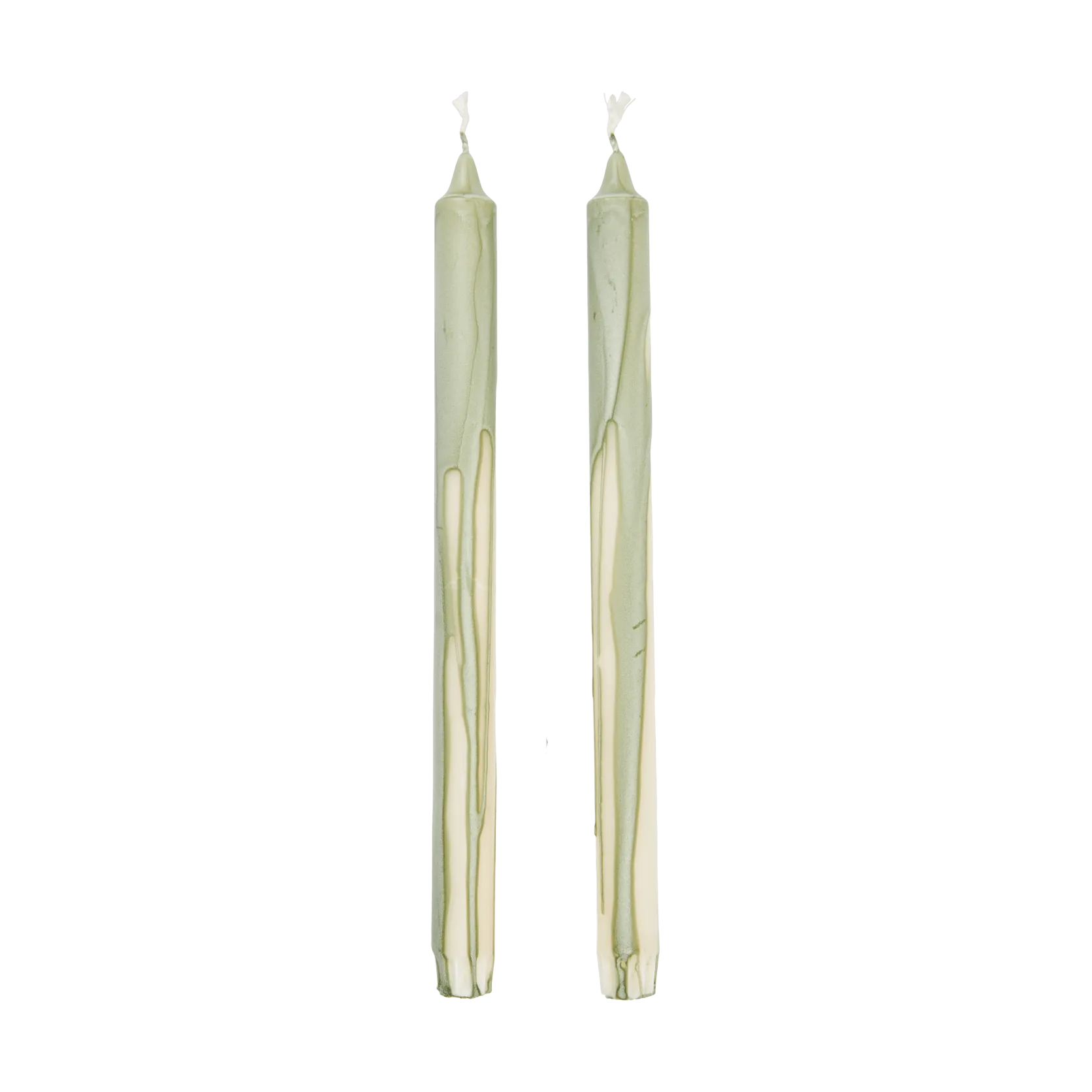 Dryp stearin candle 2-pack, Tea Green Ferm Living