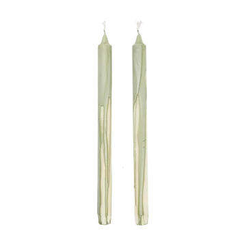 Dryp stearin candle 2-pack - Tea Green - Ferm Living