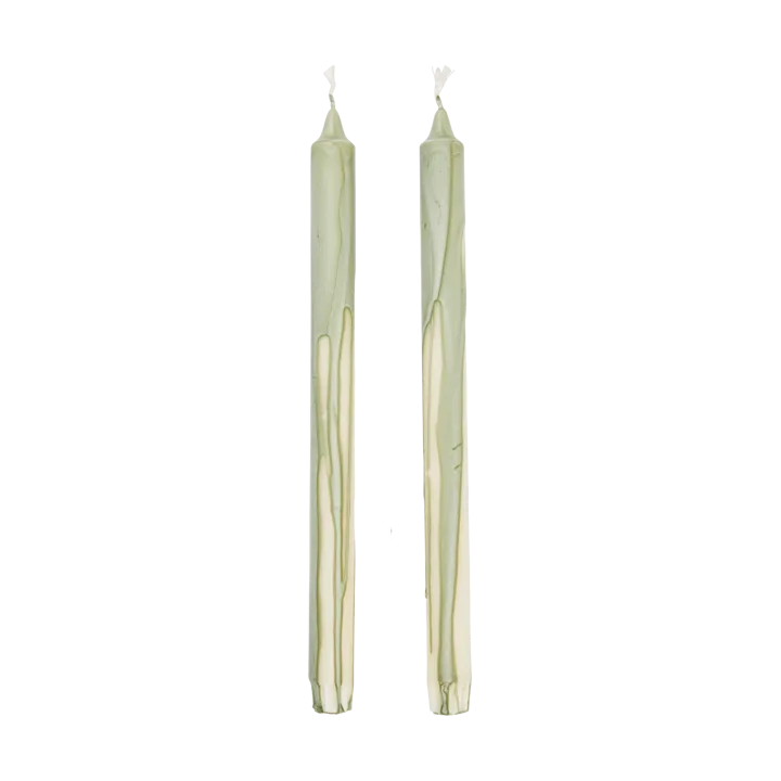 Dryp stearin candle 2-pack - Tea Green - Ferm Living