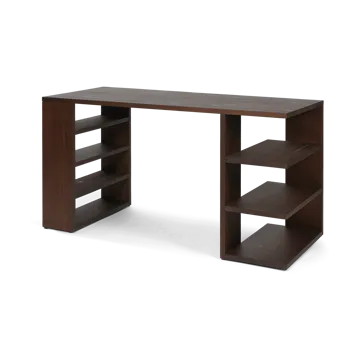 Edre desk 137x65x73.5 cm - Dark Stained Pine - Ferm Living