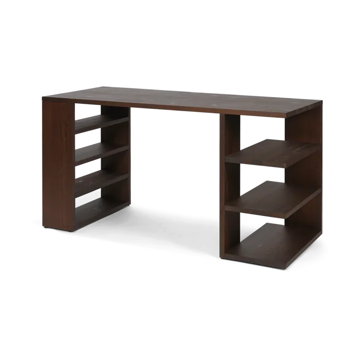 Edre desk 137x65x73.5 cm - Dark Stained Pine - Ferm Living