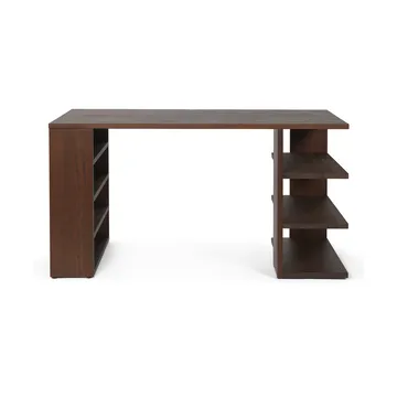 Edre desk 137x65x73.5 cm - Dark Stained Pine - Ferm Living