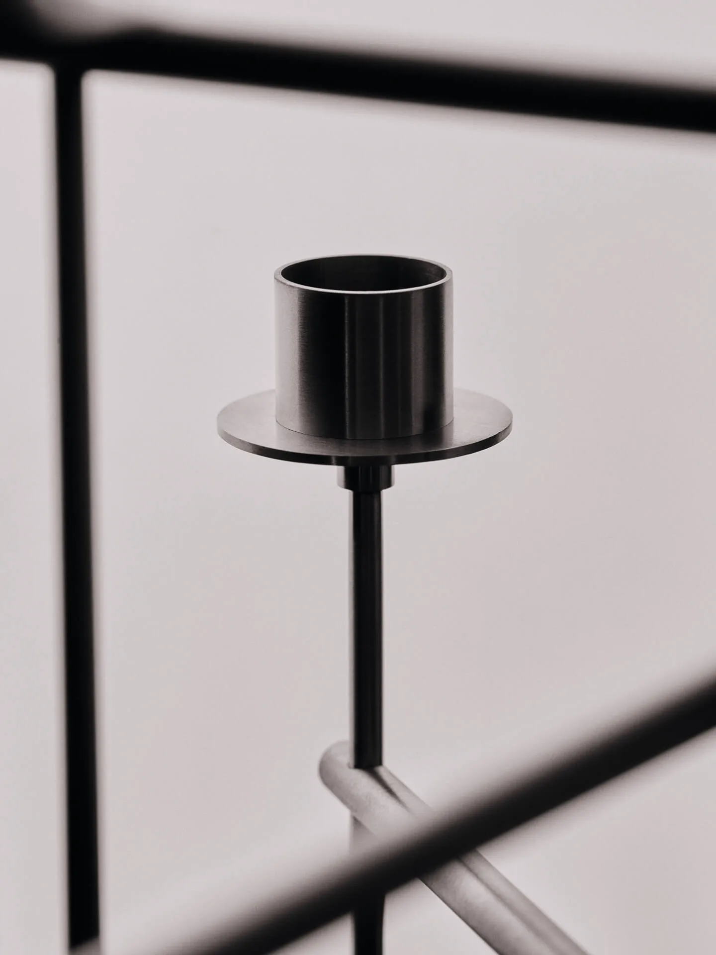 Elysia candlestick, Brushed stainless steel Ferm Living