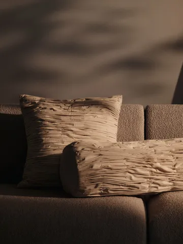 Falda smocked cushion cover 50x50 cm - Undyed - Ferm Living