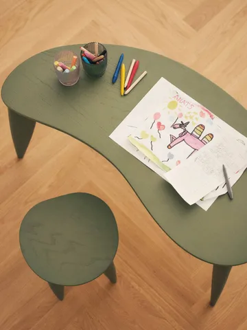 Feve kids stool - Elm green - Ferm Living