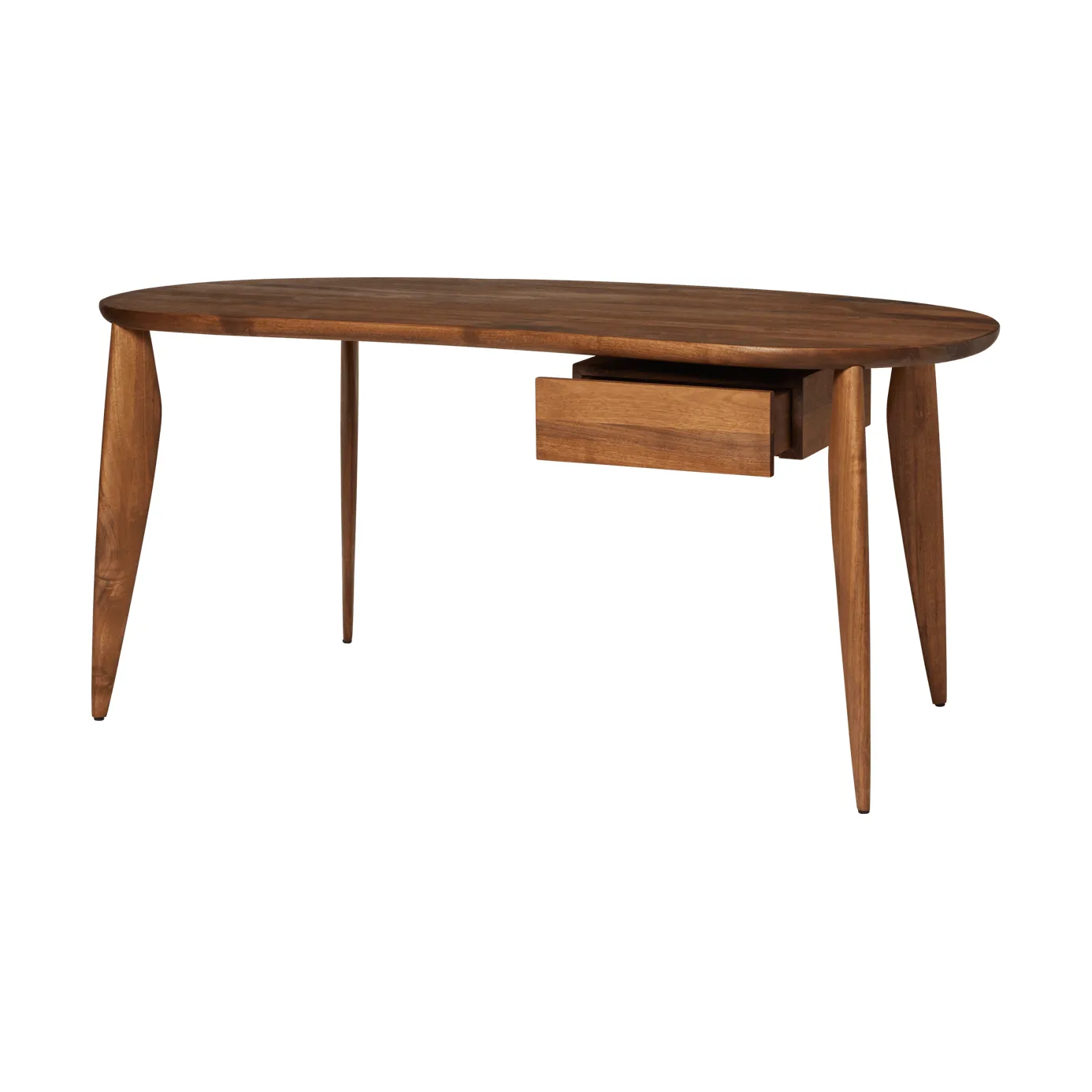 Feve table 160x86x73 cm, Walnut Ferm Living