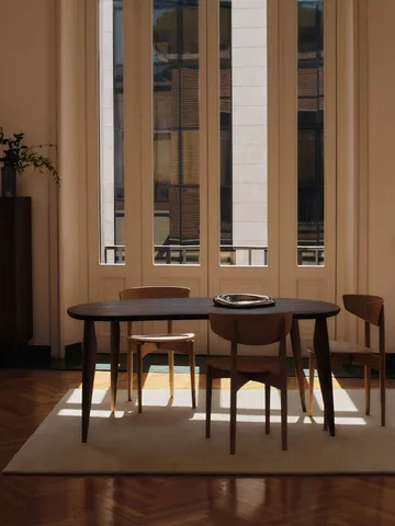 Feve table 160x86x73 cm - Walnut - Ferm Living