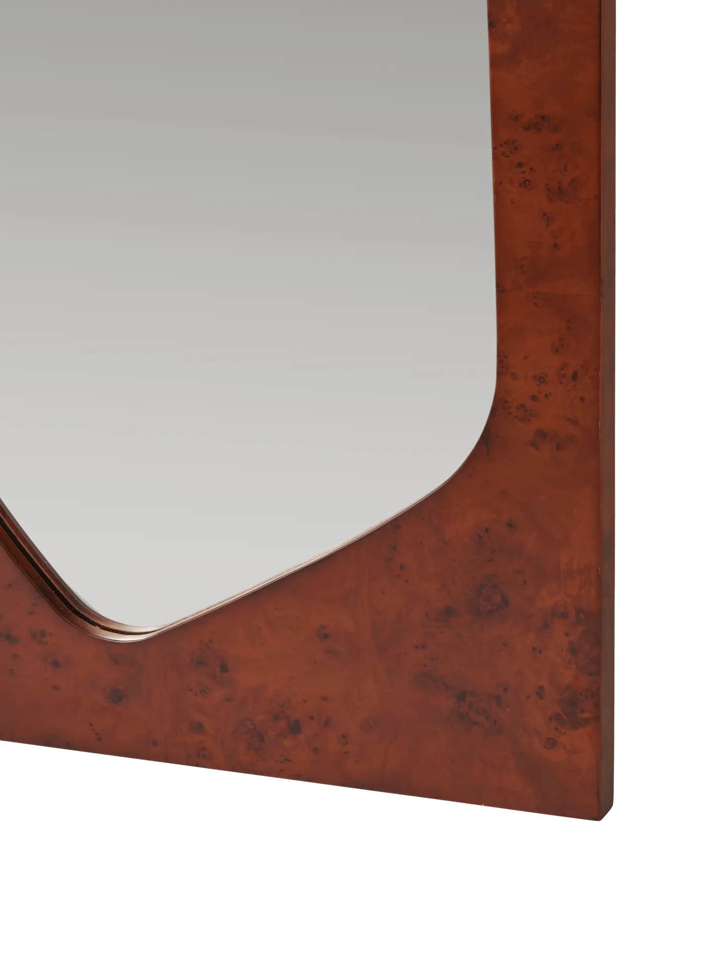 Folia mirror, Dark stained burl, 135 cm Ferm Living