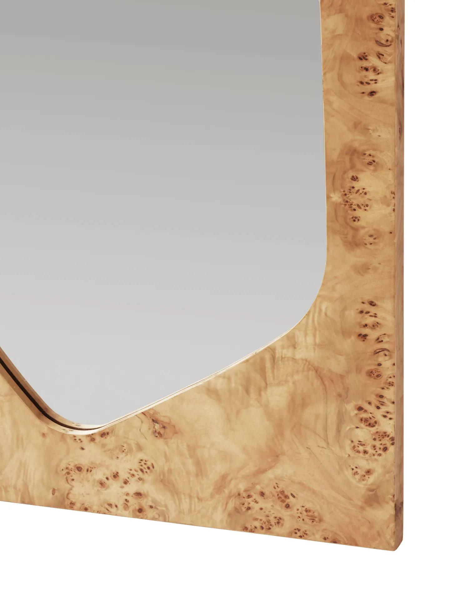 Folia mirror, Natural burl, 135 cm Ferm Living