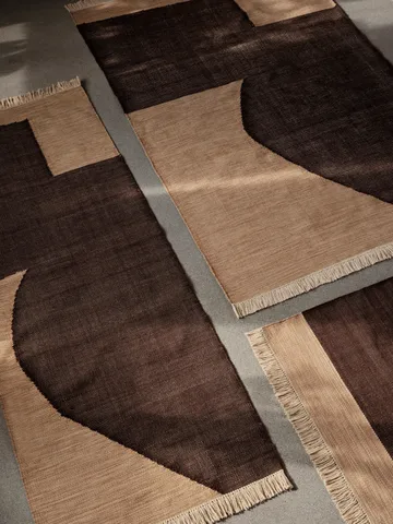 Forene carpet - Tan-Chocolate, 80x140 cm - Ferm Living