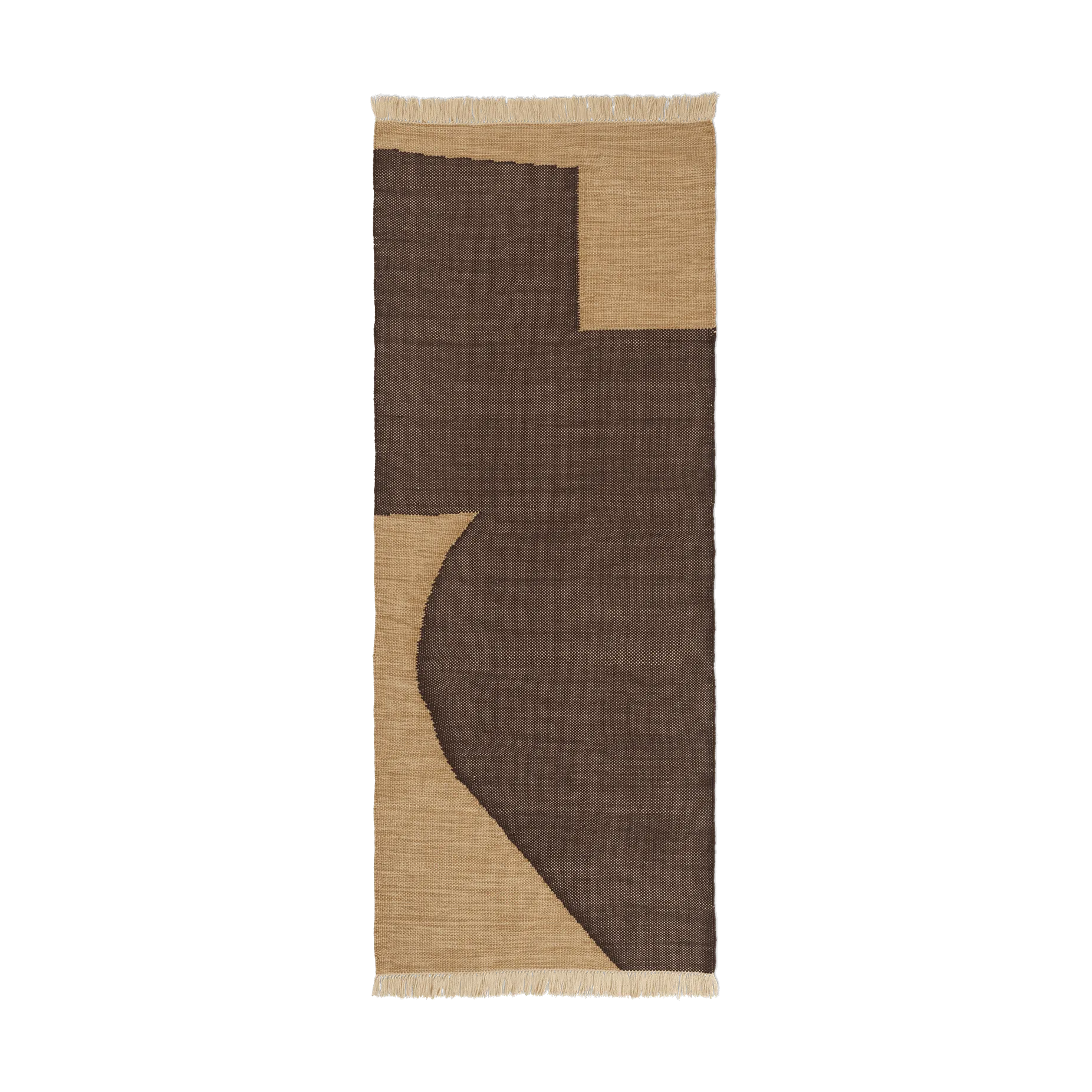 Forene walking mat, Tan-Chocolate, 80x200 cm Ferm Living