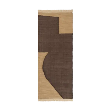 Forene walking mat - Tan-Chocolate, 80x200 cm - Ferm Living