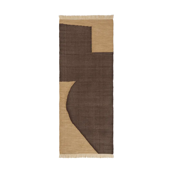 Forene walking mat - Tan-Chocolate, 80x200 cm - Ferm Living
