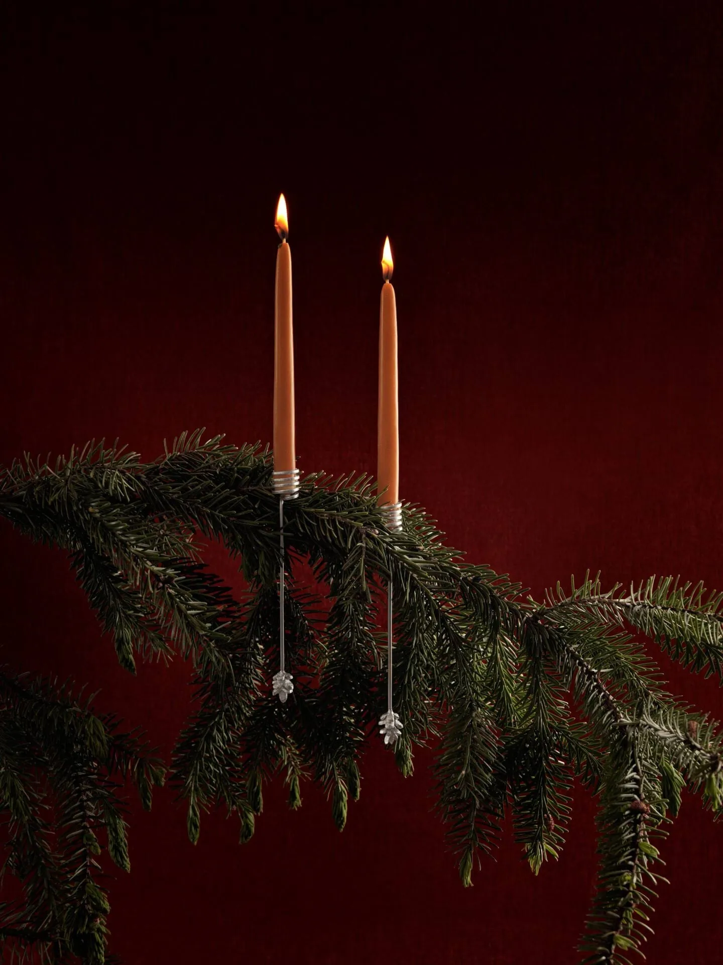 Forest candle holder for Christmas tree 4-pack, Silver Ferm Living
