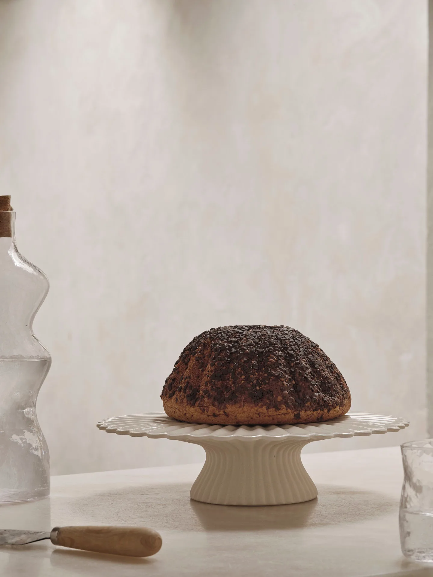 Fountain cake stand Ø31 cm, Off white Ferm Living