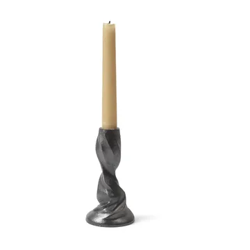 Gale candlestick 13 cm - Blackened Aluminium - Ferm Living