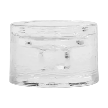 Gradia candle holder round Ø8 cm - Clear - Ferm Living