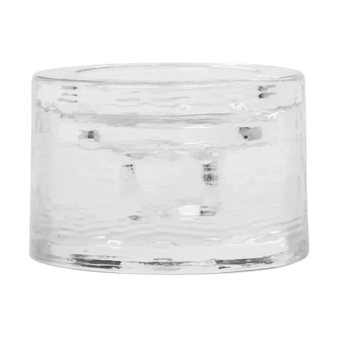 Gradia candle holder round Ø8 cm - Clear - Ferm Living