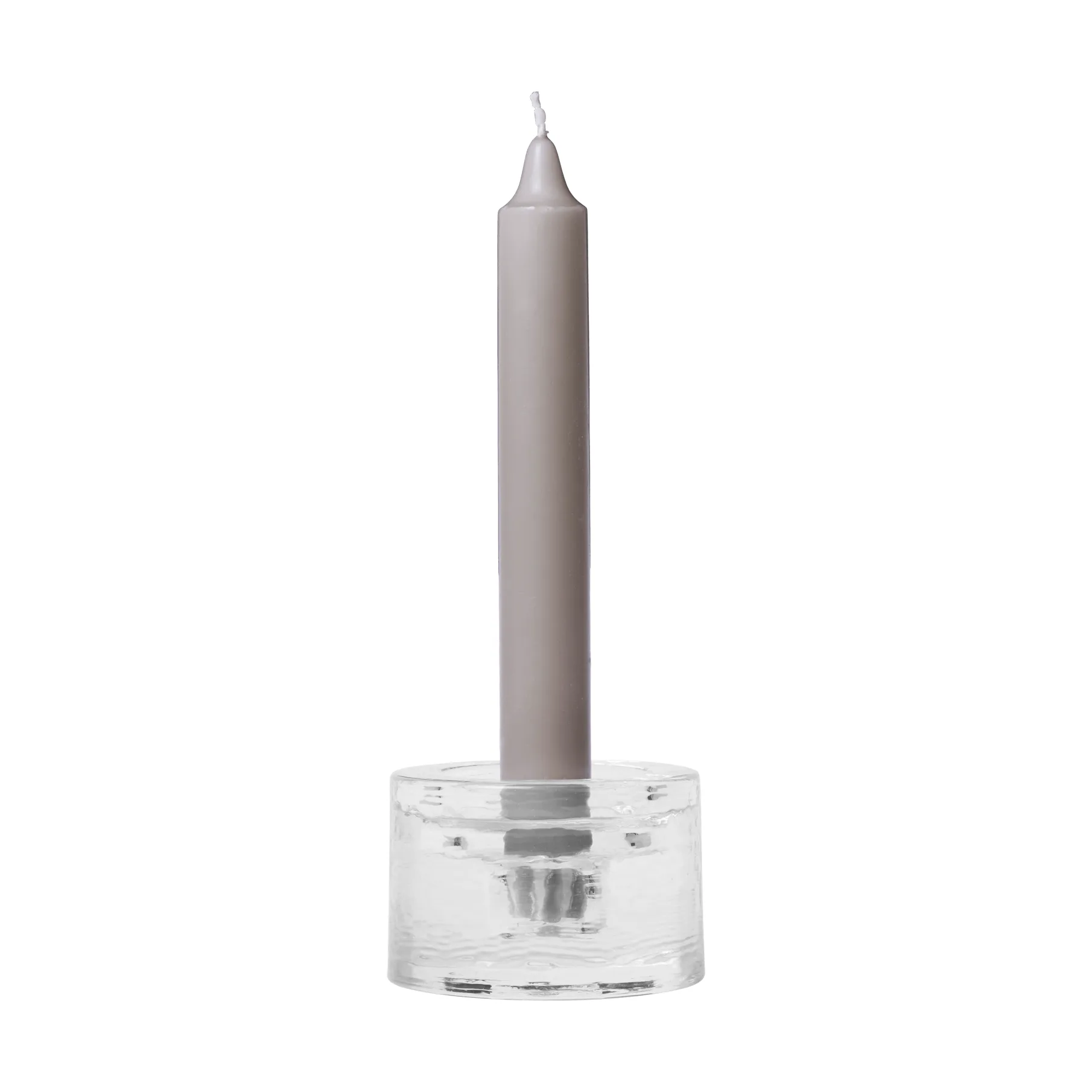 Gradia candle holder round Ø8 cm, Clear Ferm Living