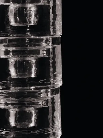 Gradia candle holder round Ø8 cm - Clear - Ferm Living