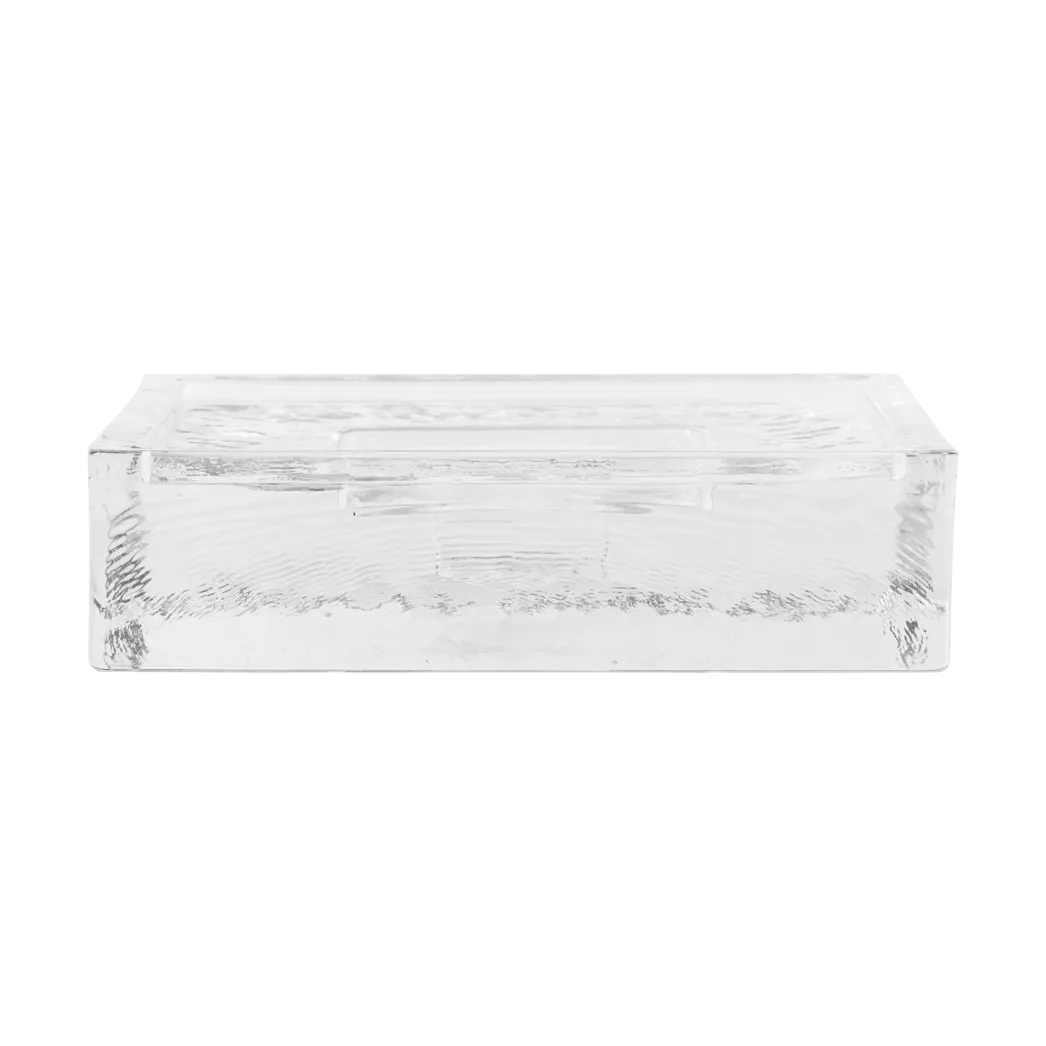 Gradia candle holder square 16x16 cm, Clear Ferm Living