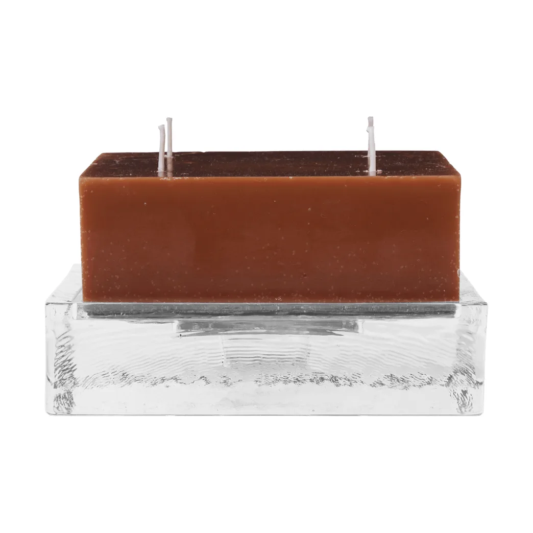 Gradia candle holder square 16x16 cm, Clear Ferm Living