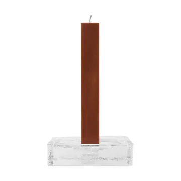 Gradia candle holder square 16x16 cm - Clear - Ferm Living