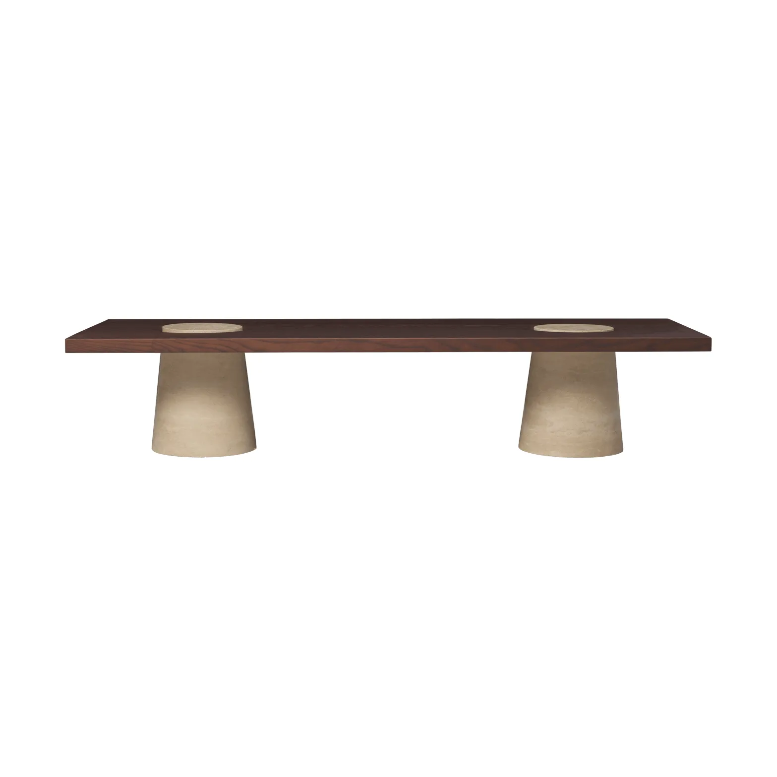 Grova coffee tables, Travertine, 155x55x34 m Ferm Living
