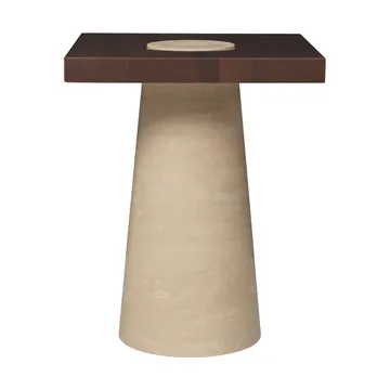 Grova side table - Travertine, 40x40x50 cm - Ferm Living