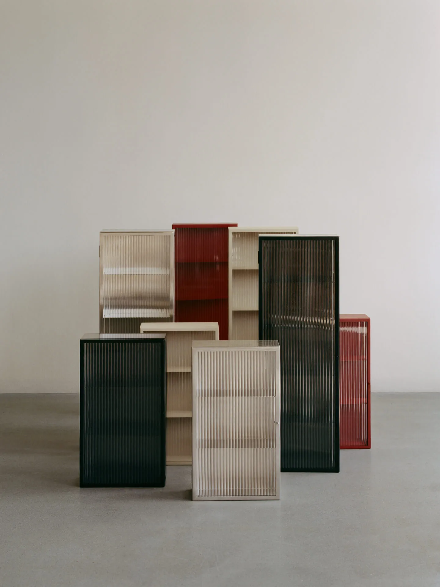 Haze wall cabinet 35x100 cm, Black Ferm Living