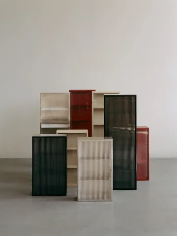 Haze wall cabinet 35x100 cm - Black - Ferm Living