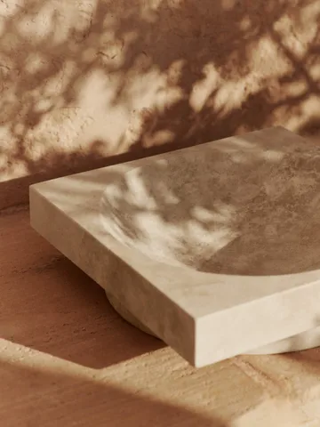 Hew decorative bowl lid - Travertine - Ferm Living