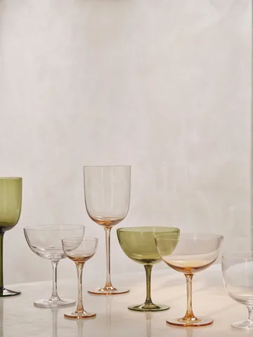 Host cocktail glass 24 cl 2-pack - Moss green - Ferm Living