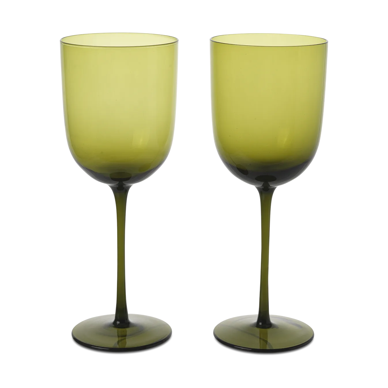 Host red wine glass 36 cl 2-pack, Moss Green Ferm Living