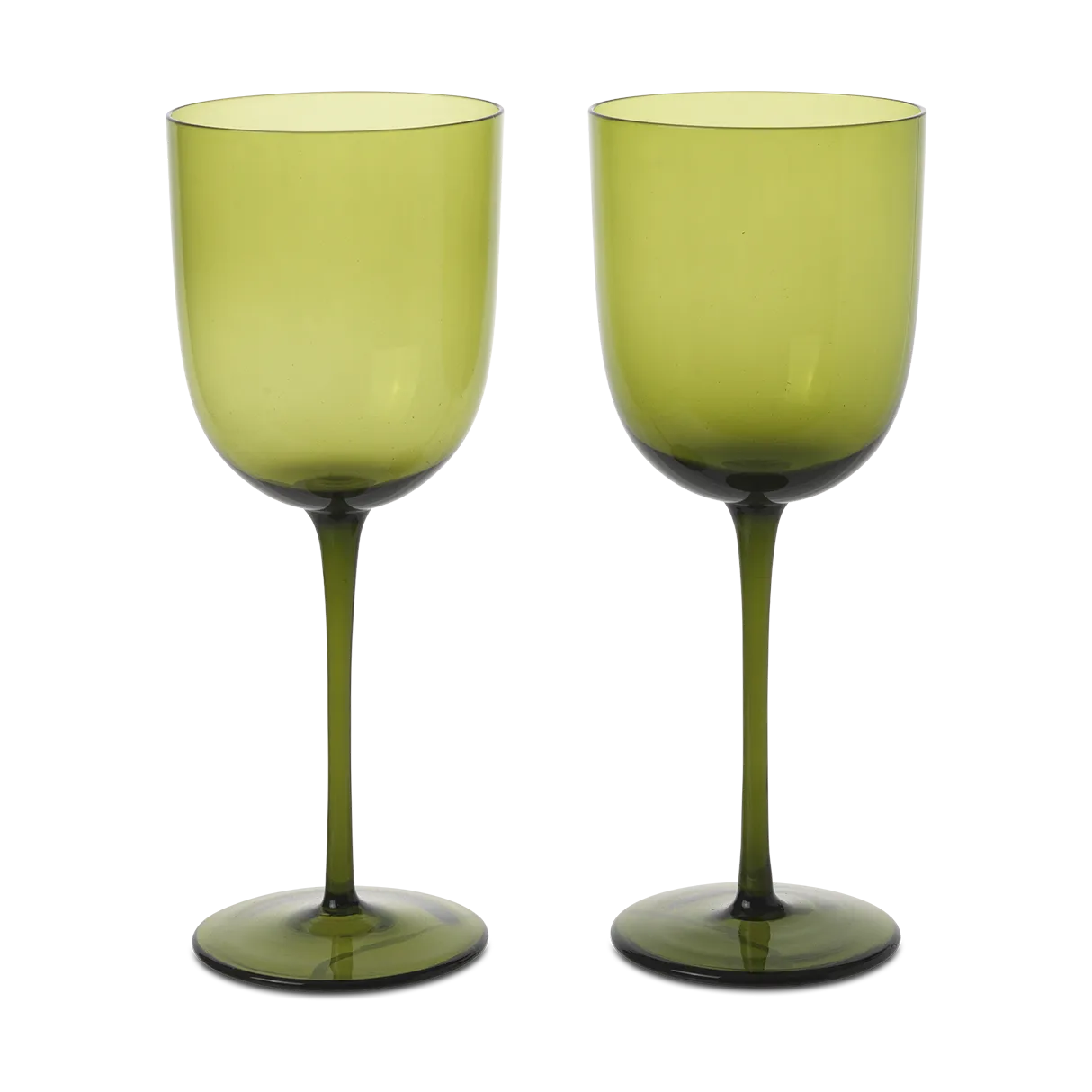 Host white wine glass 30 cl 2-pack, Moss Green Ferm Living