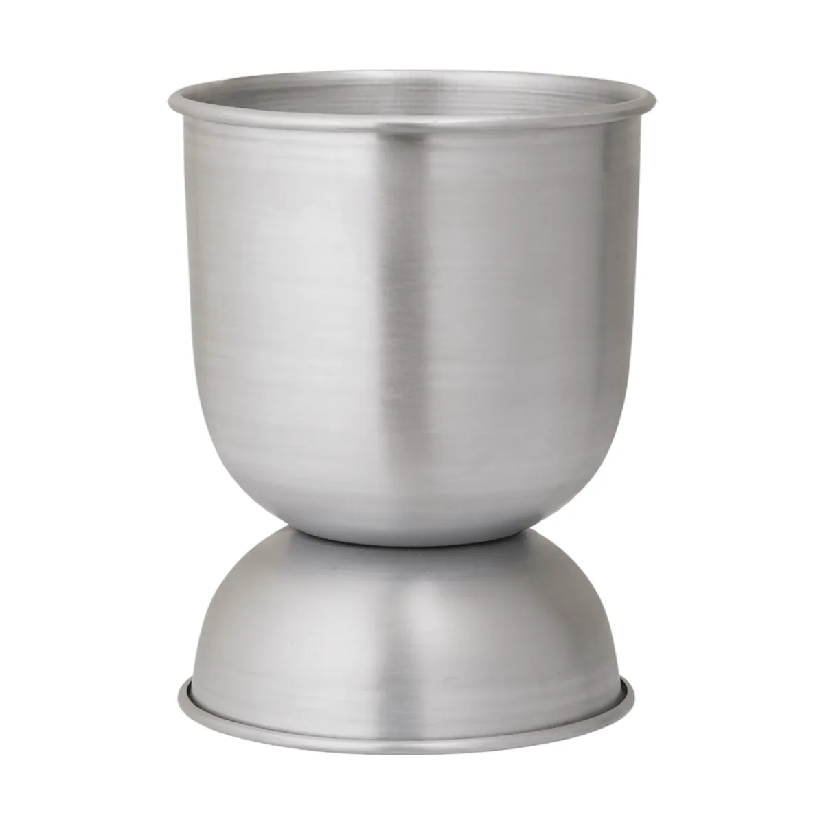 Hourglass flower pot extra small Ø21 cm, Aluminium Ferm Living