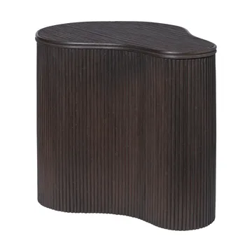 Isola side table with storage - Dark stained - Ferm Living