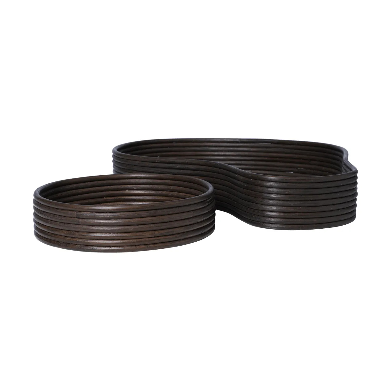 Isola tray 2 pieces, Dark stained Ferm Living