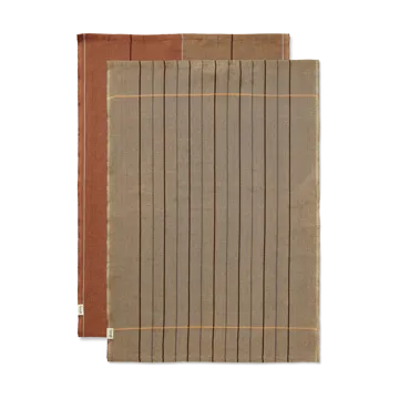 Ito kitchen towel 50x70 cm 2-pack - Hazel-oat - Ferm Living